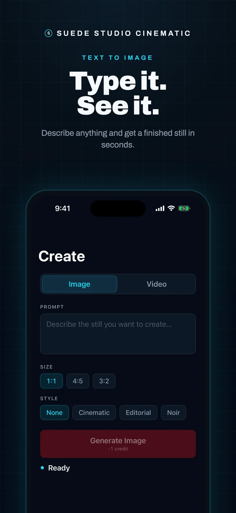 Suede iOS: type it, see it, the create flow