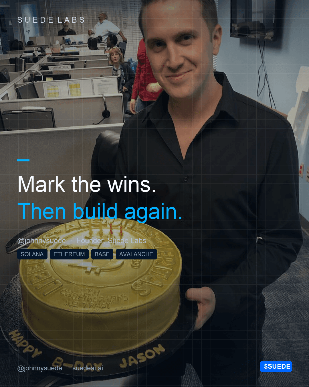 Jason Colapietro, founder of Suede Labs AI, in founder media image 1.