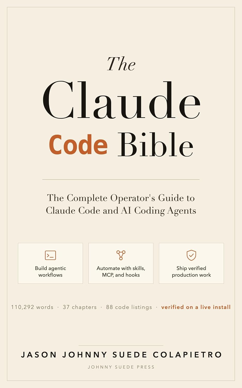 Cover of The Claude Code Bible on Amazon